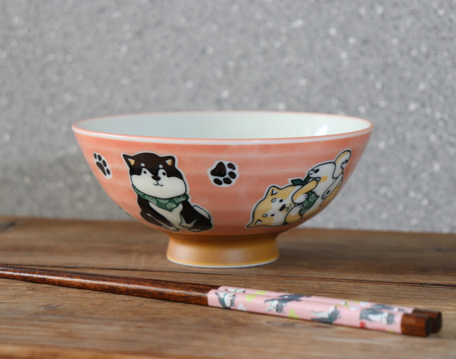 日本美濃燒豆柴瓦碗(赤)11.5CM (日本製)