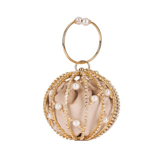 1RS1108-018 ROSANTICA Mini Chloe Handbags Gold #B297/OR-CRI-PER-MINI (B-EU-E)