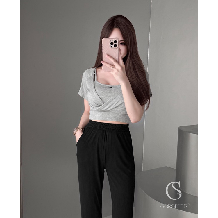 G2180 現貨 「BRA TOP+上衣組」