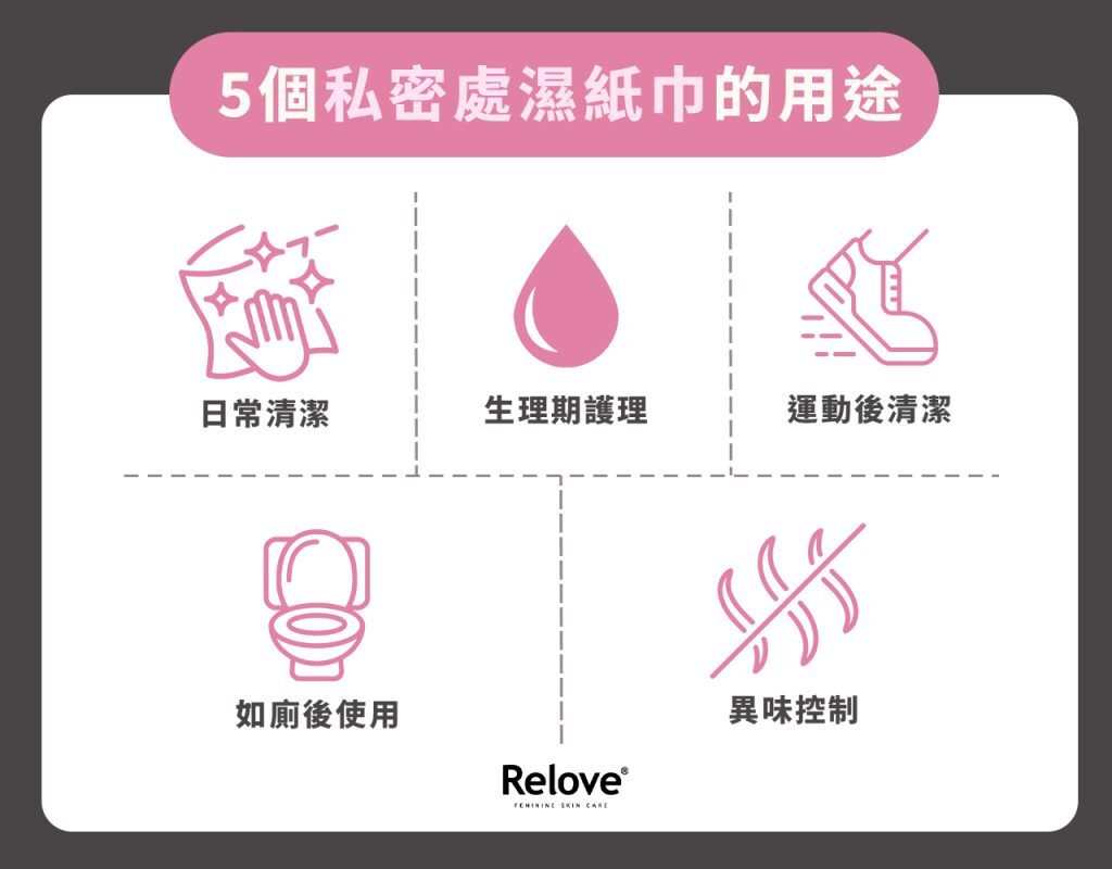 私密處濕紙巾的用途