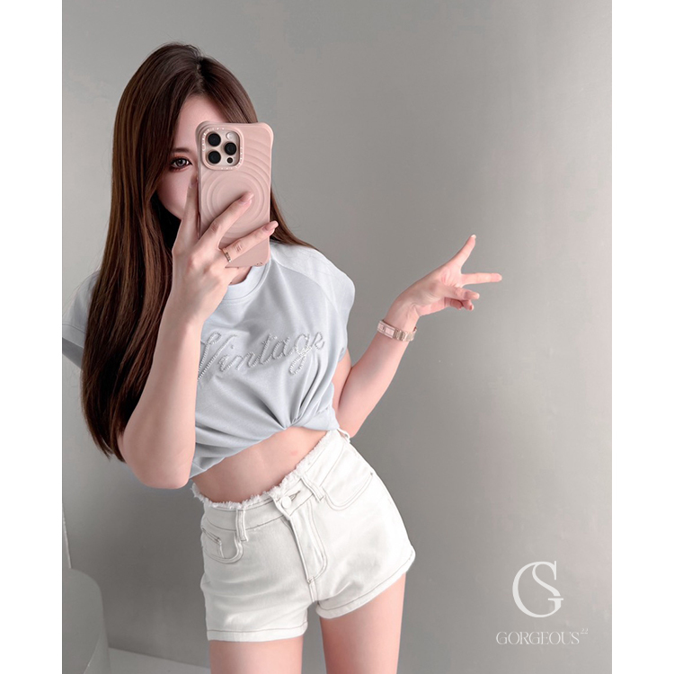 G2099  現貨「雙工藝太空涼感TEE」