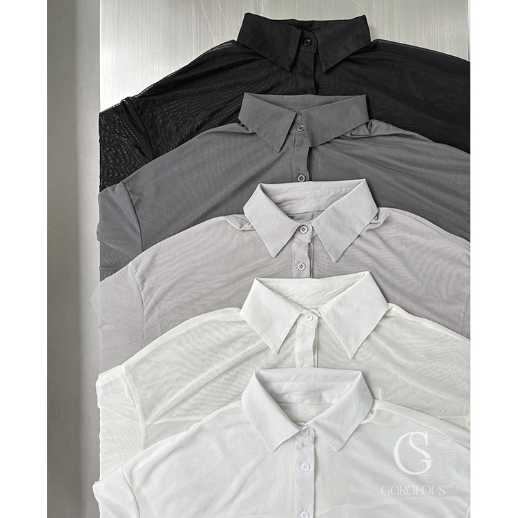 A147「終於來了！彈力透膚襯衫」