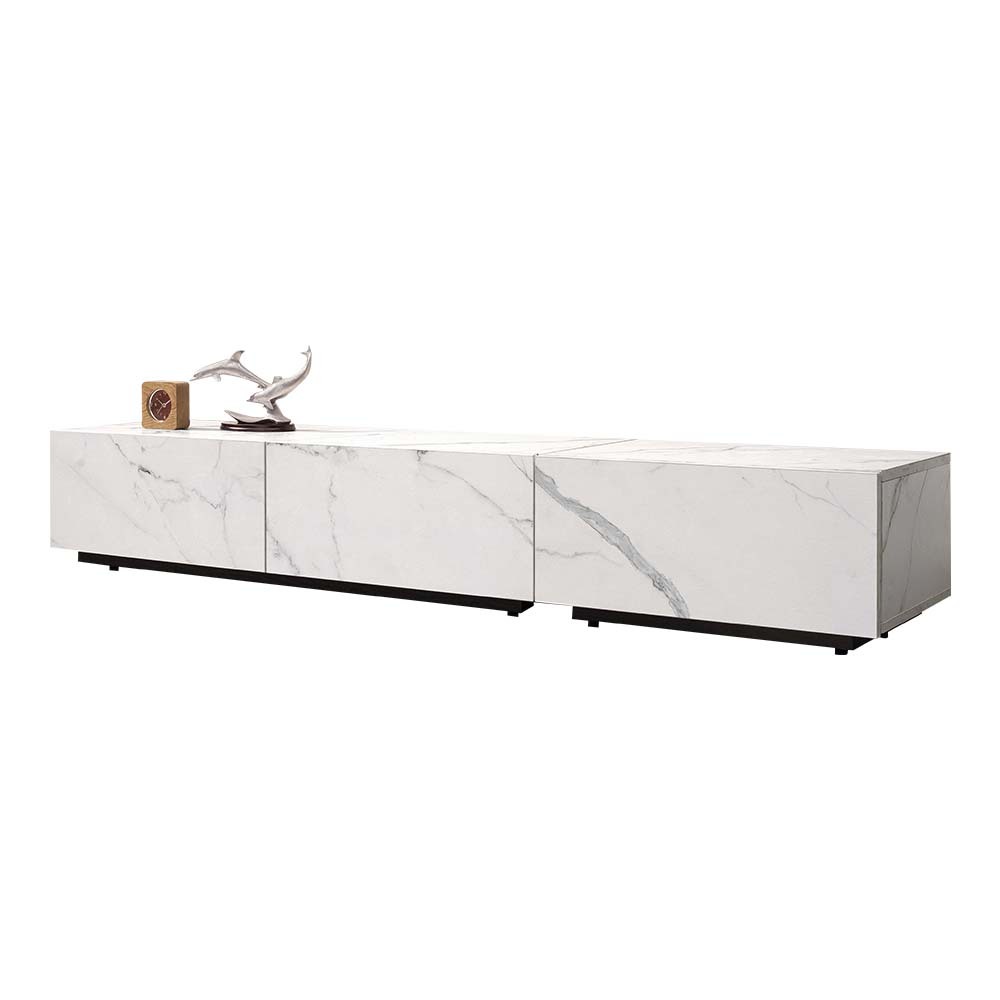 索菲亞6尺三抽白色大理石紋電視櫃/長櫃/視聽櫃