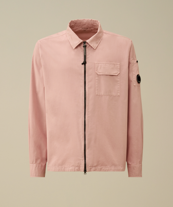 C.P. Company  Organic gabardine full-zip overshirt   JUN25
