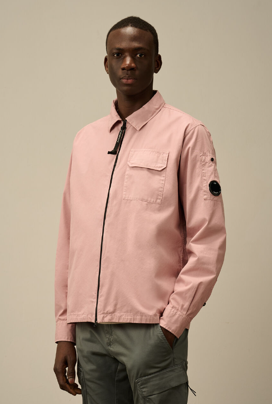 C.P. Company  Organic gabardine full-zip overshirt   JUN25