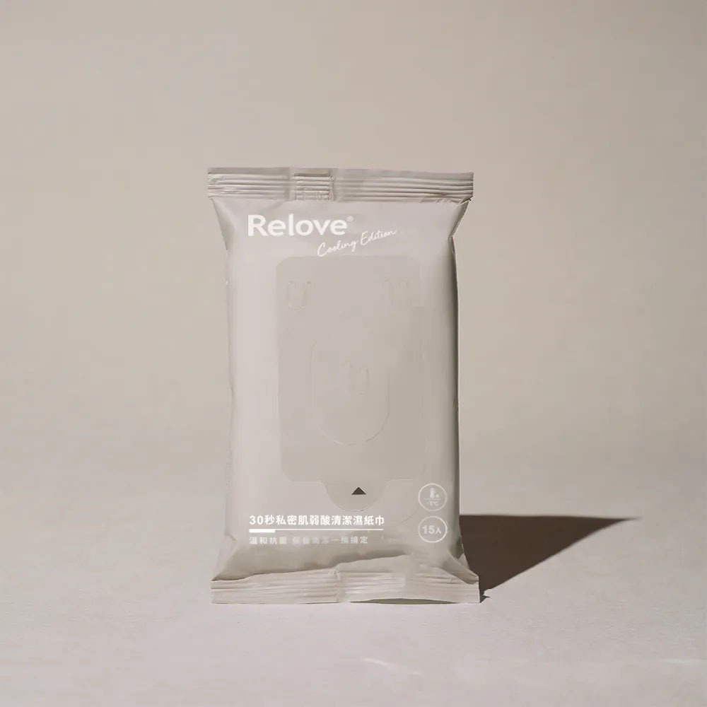 Relove 涼感私密弱酸平衡濕紙巾