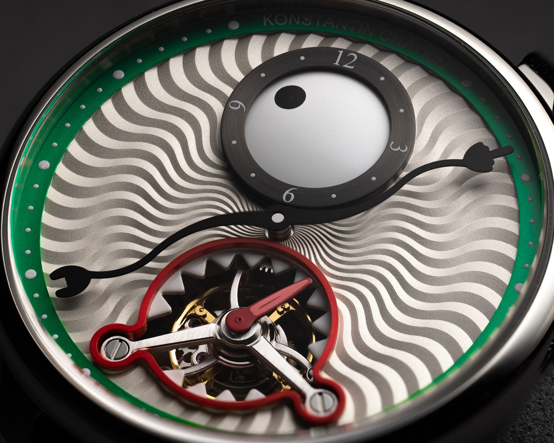 Louis Erard x Konstantin Chaykin 聯名款：Time Eater Tourbillon 陀飛輪腕錶,綠色款,獨眼怪,時間吞噬者,89241AA90.BGA088