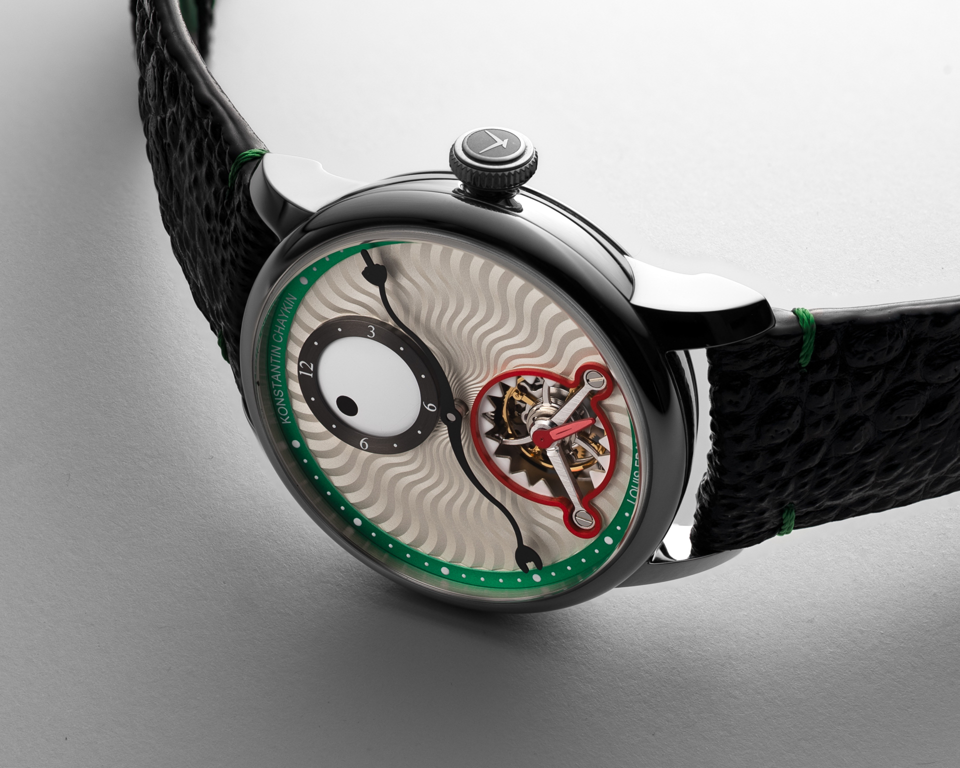 Louis Erard x Konstantin Chaykin 聯名款：Time Eater Tourbillon 陀飛輪腕錶,綠色款,獨眼怪,時間吞噬者,89241AA90.BGA088