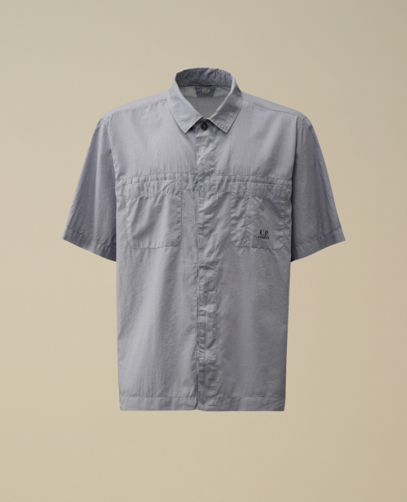 C.P. Company  Light Mussola Loose Short Sleeve Shirt   JUN25