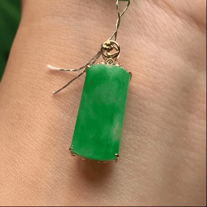 618339 翡翠滿綠無事牌