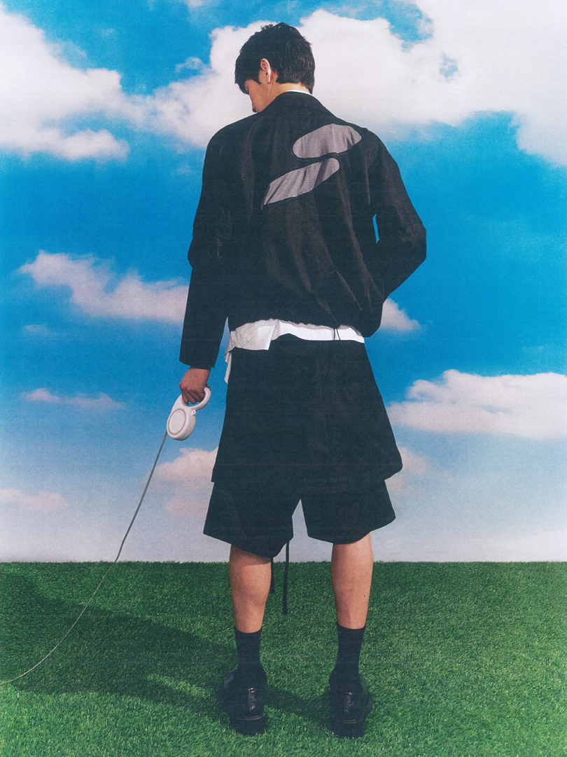 TWILL LOOSE-FIT “DROP-TROU” SHORTS
