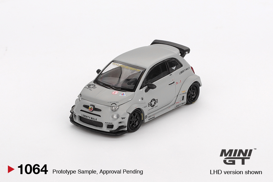 【預訂】Mini GT 1064 Abarth 595 LB-WORKS x Abas Works Fighters