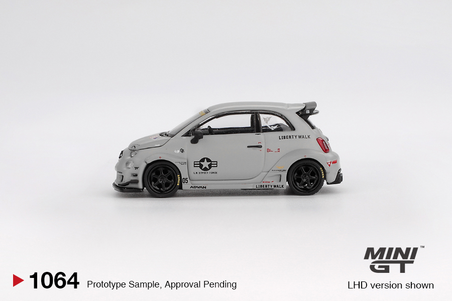 【預訂】Mini GT 1064 Abarth 595 LB-WORKS x Abas Works Fighters