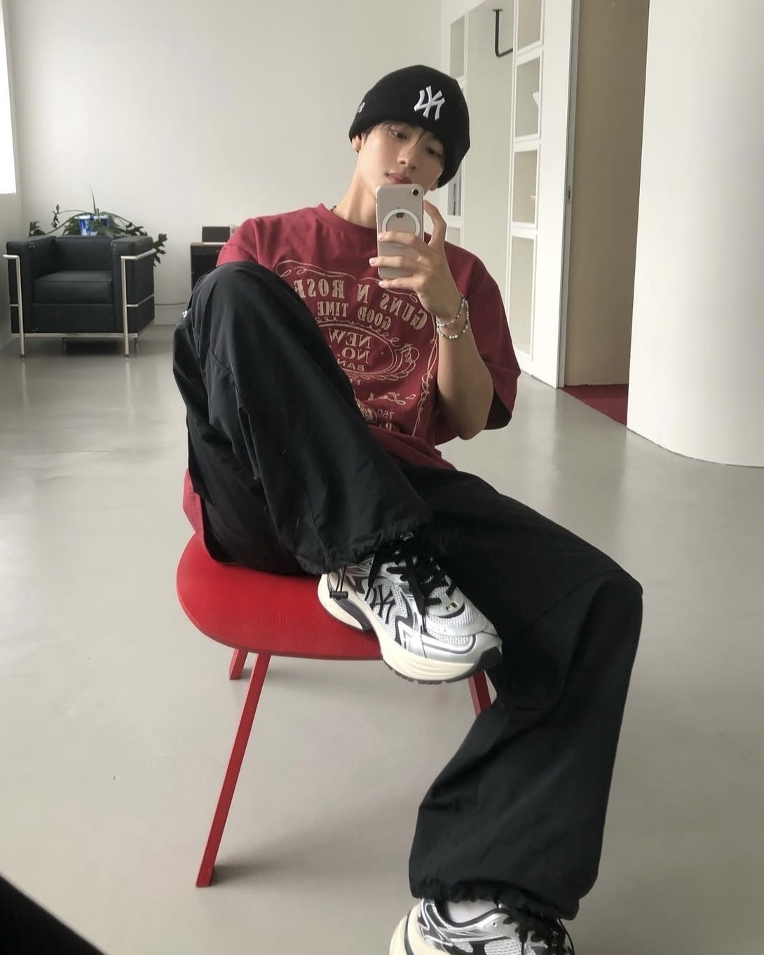 MLB New York Yankees Curve Runner 老爹鞋 銀黑