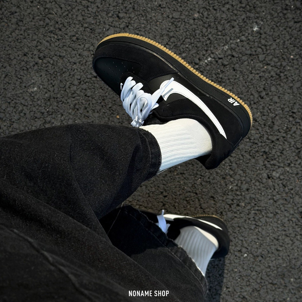 NIKE AIR FORCE 1 LOW “ Black Gum ” 黑膠 (男款)
