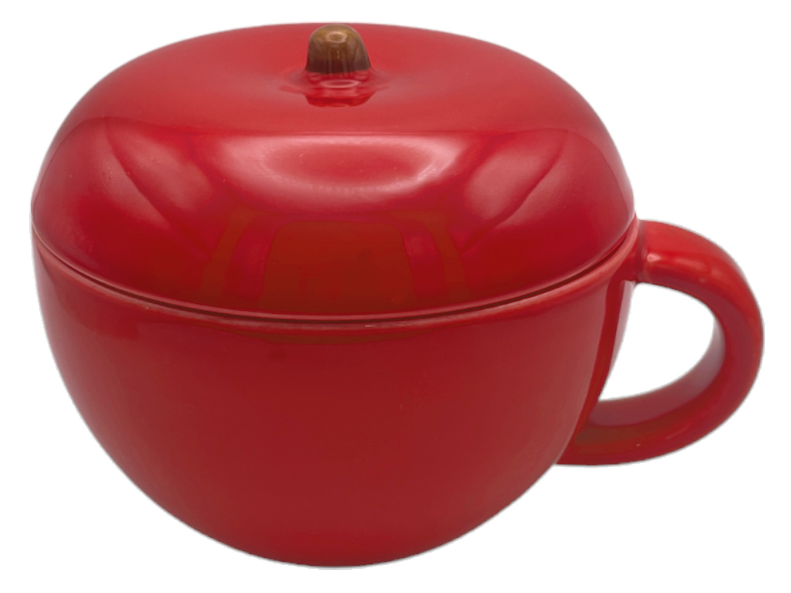 TP 蘋果造型附蓋湯杯/260ml／蓋2.4cm