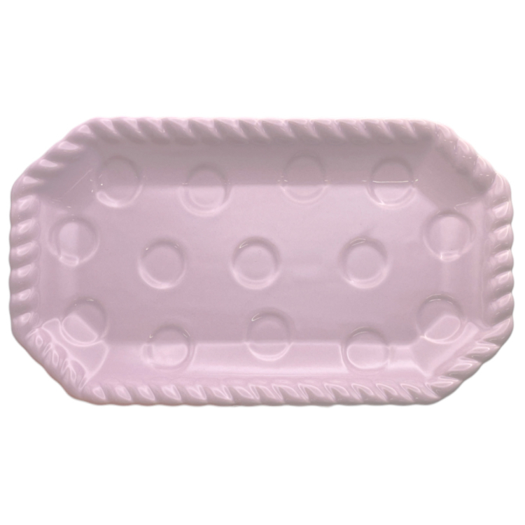 TP 餐盤/粉紫 19cm