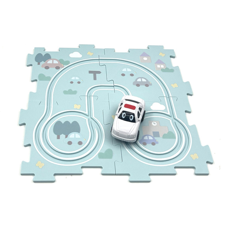 TP 拼圖軌道車玩具/警車