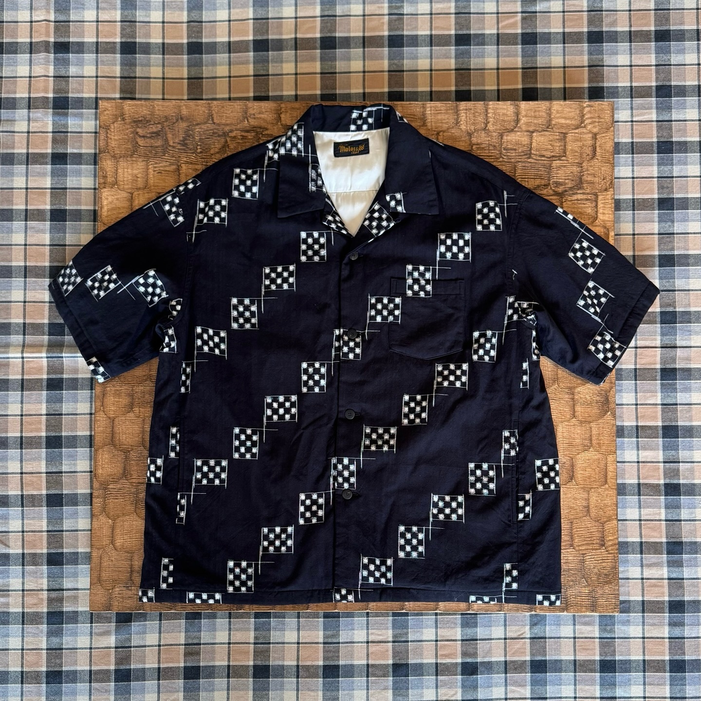 VISVIM MOTORS CLUB 2025 WALLIS DOWN SHIRT S/S KASURI - PRE ORDER ITEM (預訂中)