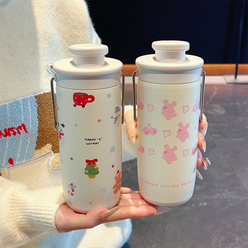 《6097》手提不鏽鋼造型保溫杯(500ml)