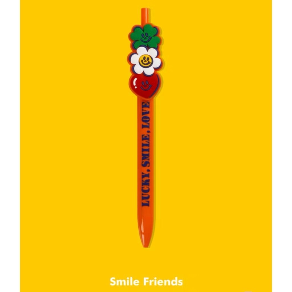 (現貨) 韓國 Wiggle Wiggle 大圖圓珠筆 - Smile Friends