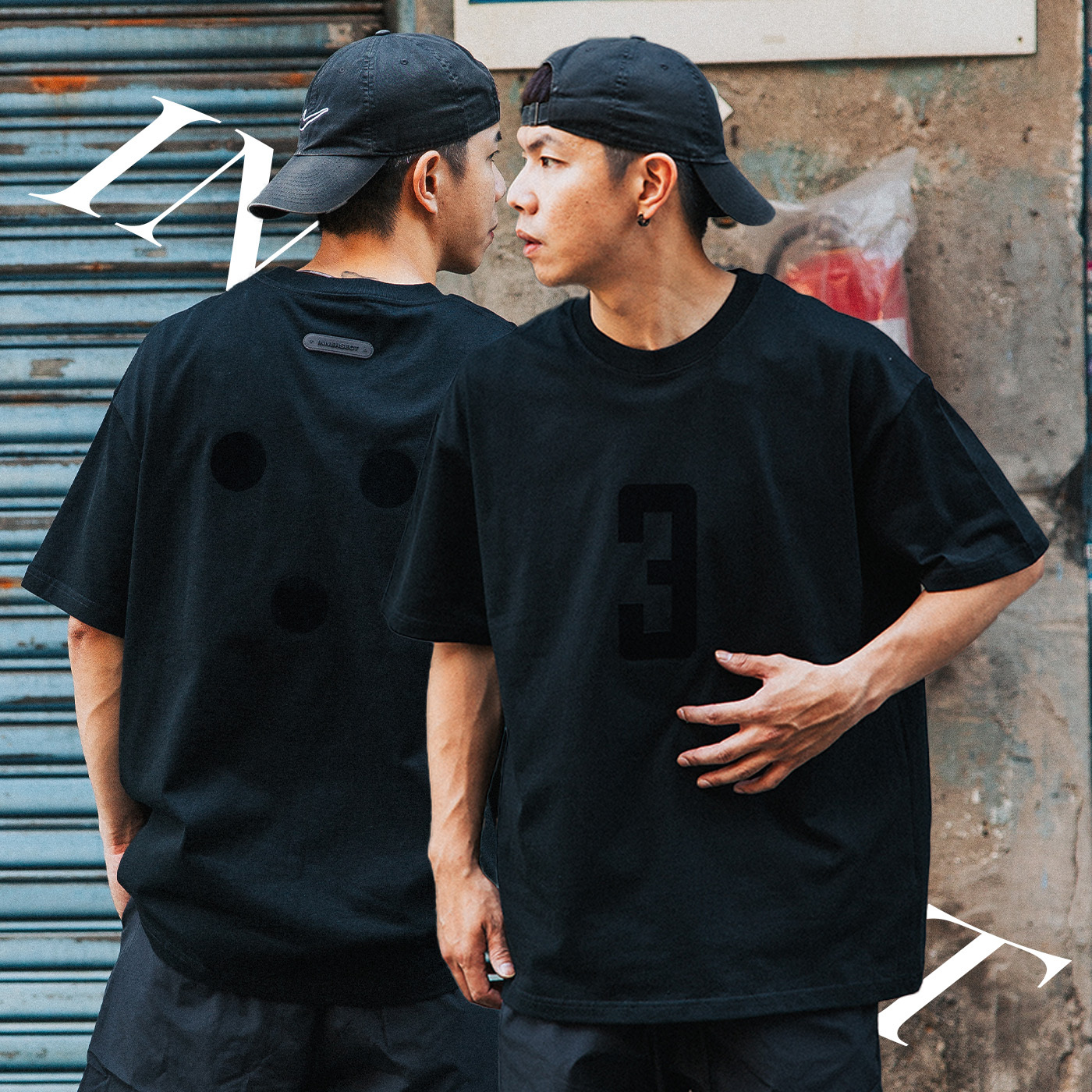 INNERSECT 三生萬物 植絨印花 數字3 短袖 圓領 男女 INN24FWTTE253