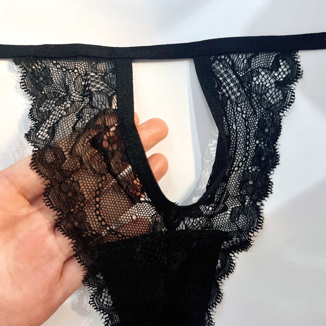 夢幻蕾絲黑紗情趣透視睡裙- S/M (#71222)