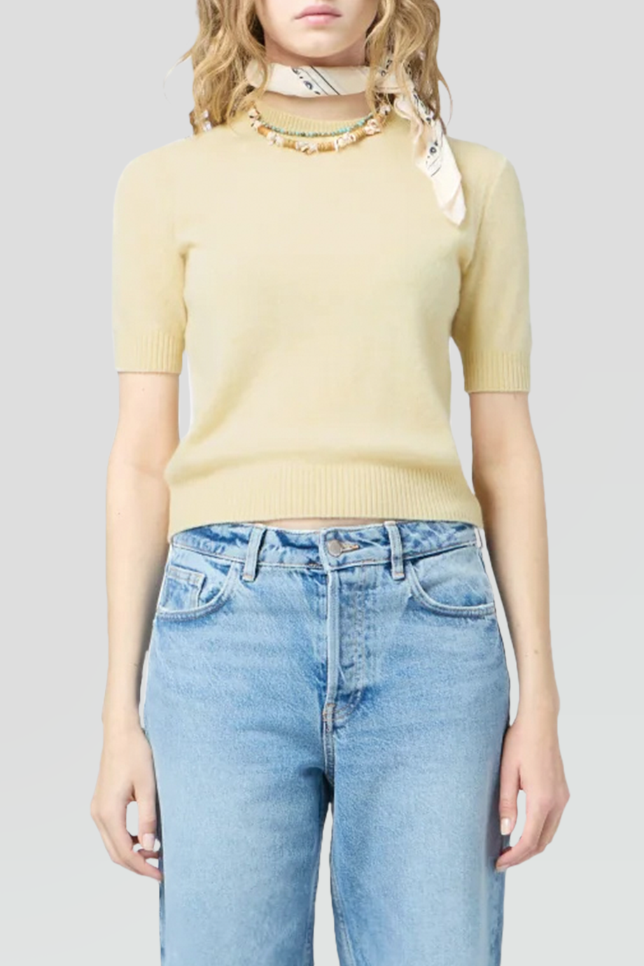 Guest in Residence｜SWEATER 圓領短袖羊絨上衣