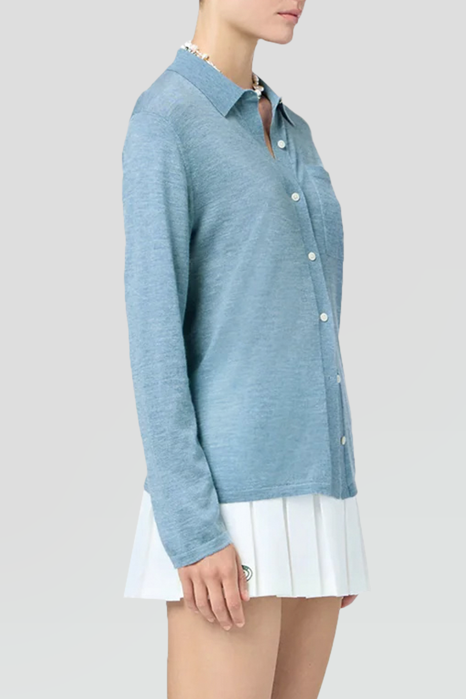 Guest in Residence｜SHOWTIME 翻領貼袋羊絨襯衫