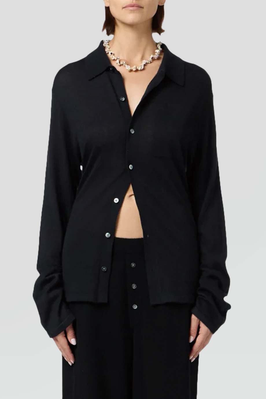 Guest in Residence｜SHOWTIME 翻領貼袋羊絨襯衫