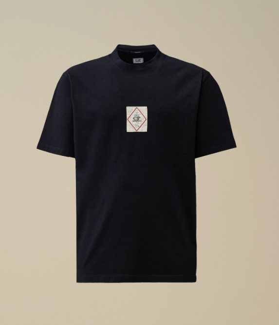 C.P. Company  Indigo Jersey Logo T -shirt   JUN25