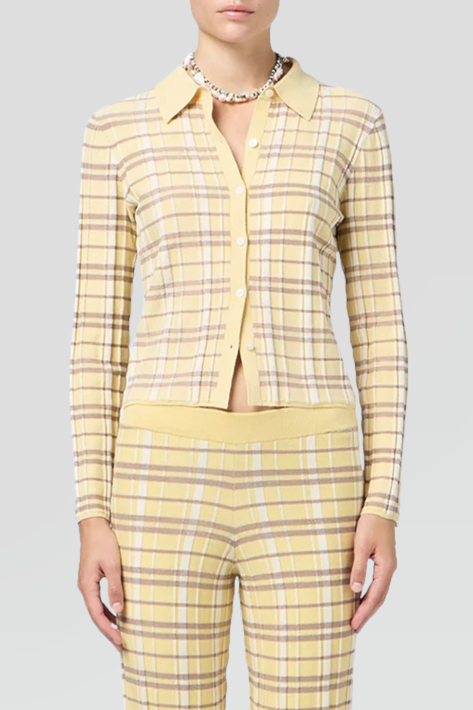 Guest in Residence｜PLAID 格紋合身針織襯衫