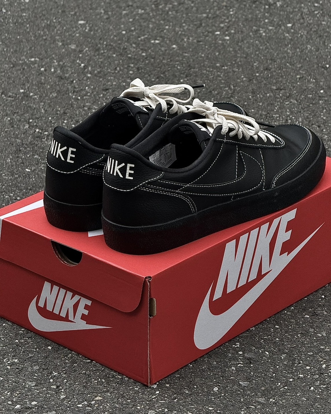 【現貨】Nike Killshot 2 Black Phantom 皮革 外縫線 小倒勾 黑武士