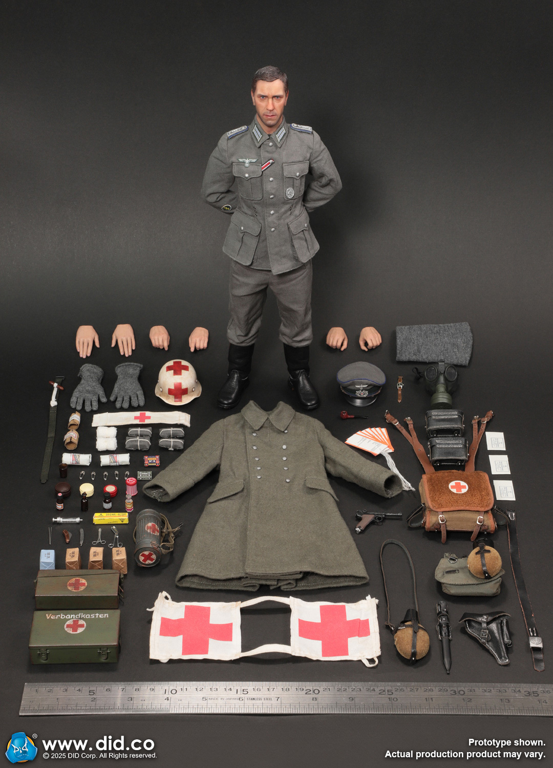 [訂金] 香港本地包郵 DID: 1/6 D80183 Groger - WWII German WH Medic Officer Candidate, Unterazt