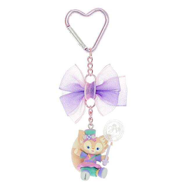 20周年奇妙派對 達菲Duffy與好友 玲娜貝兒 Lina bell 蝴蝶結 愛心造型 鑰匙圈 吊飾 -香港迪士尼樂園