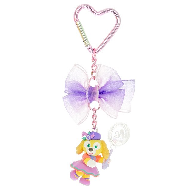 20周年奇妙派對 達菲Duffy與好友 可琦安 餅乾 CookieAnn 蝴蝶結 愛心造型 鑰匙圈 吊飾 -香港迪士尼樂園