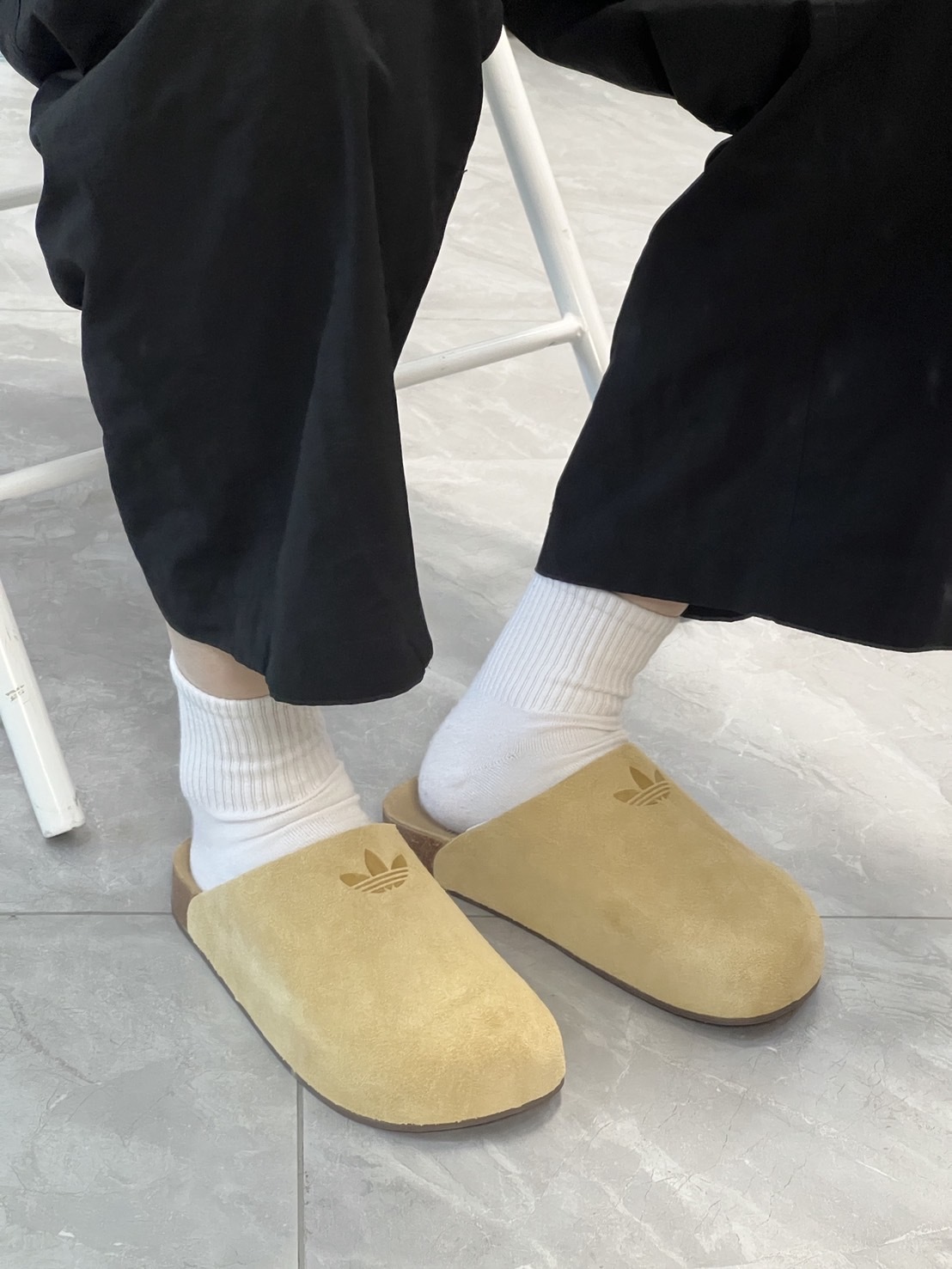 Adidas Originals Adimule 咖啡色 淺米色 麂皮 帆布 穆勒鞋 包頭拖鞋 男女款/預購