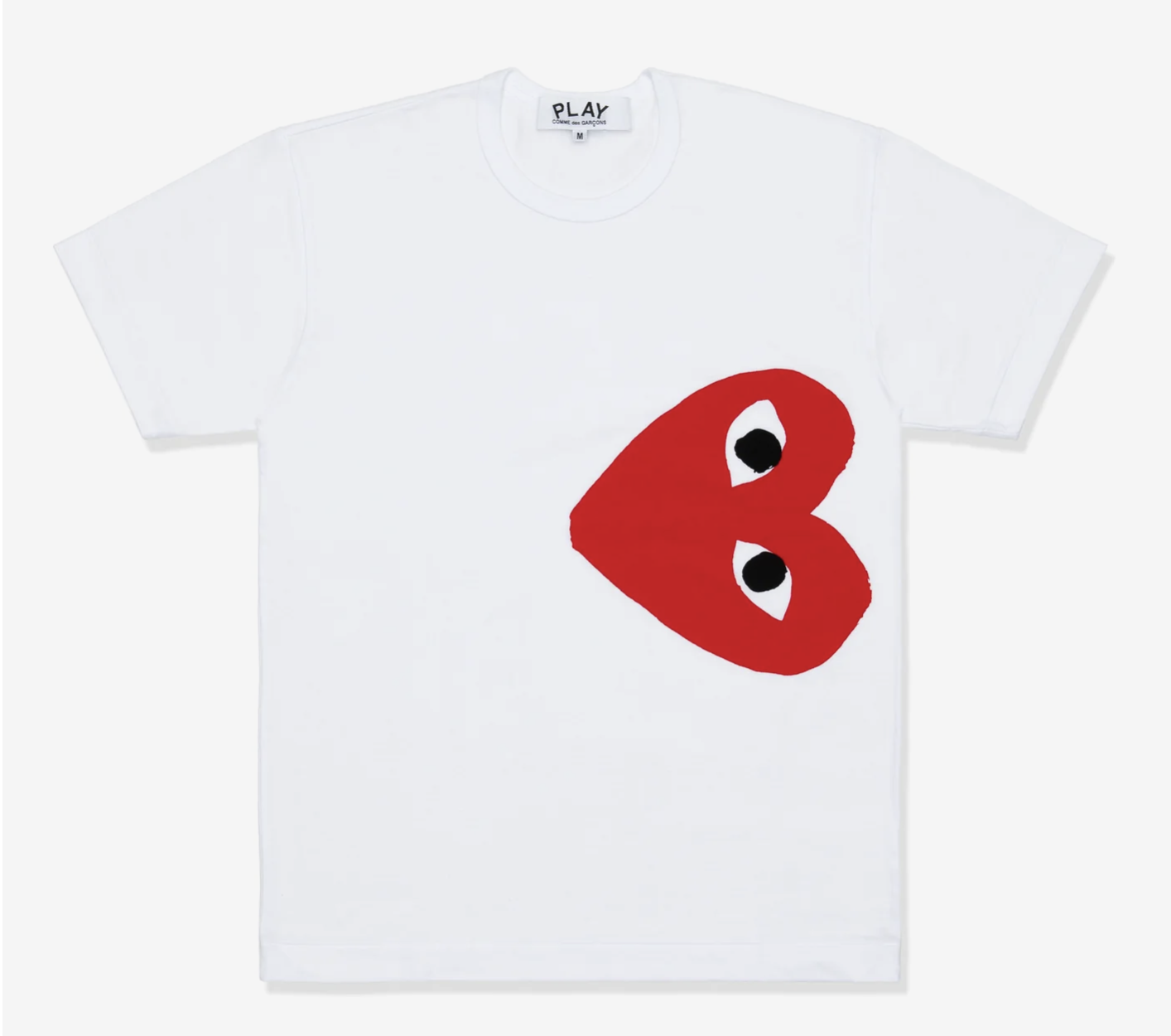 PLAY CDG Cotton Jersey Print紅愛心中左側