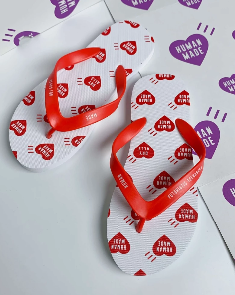 2022AW HUMAN MADE HEART FLIP-FLOPS 愛心 海灘拖 拖鞋 現貨