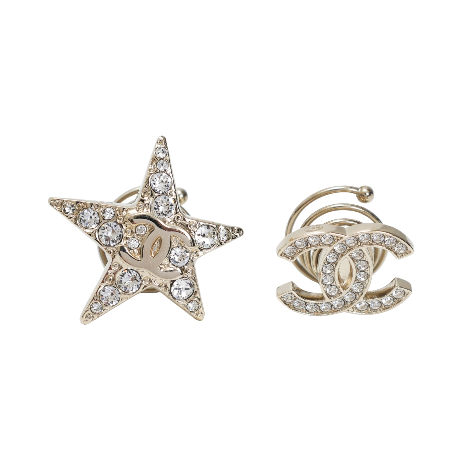 シャネル ゴールド スターCC ヘアアクセサリー AB7804 E24706 CHANEL PRE-OWNED STAR CC HAIR ACCESSORY AB7804 E24706