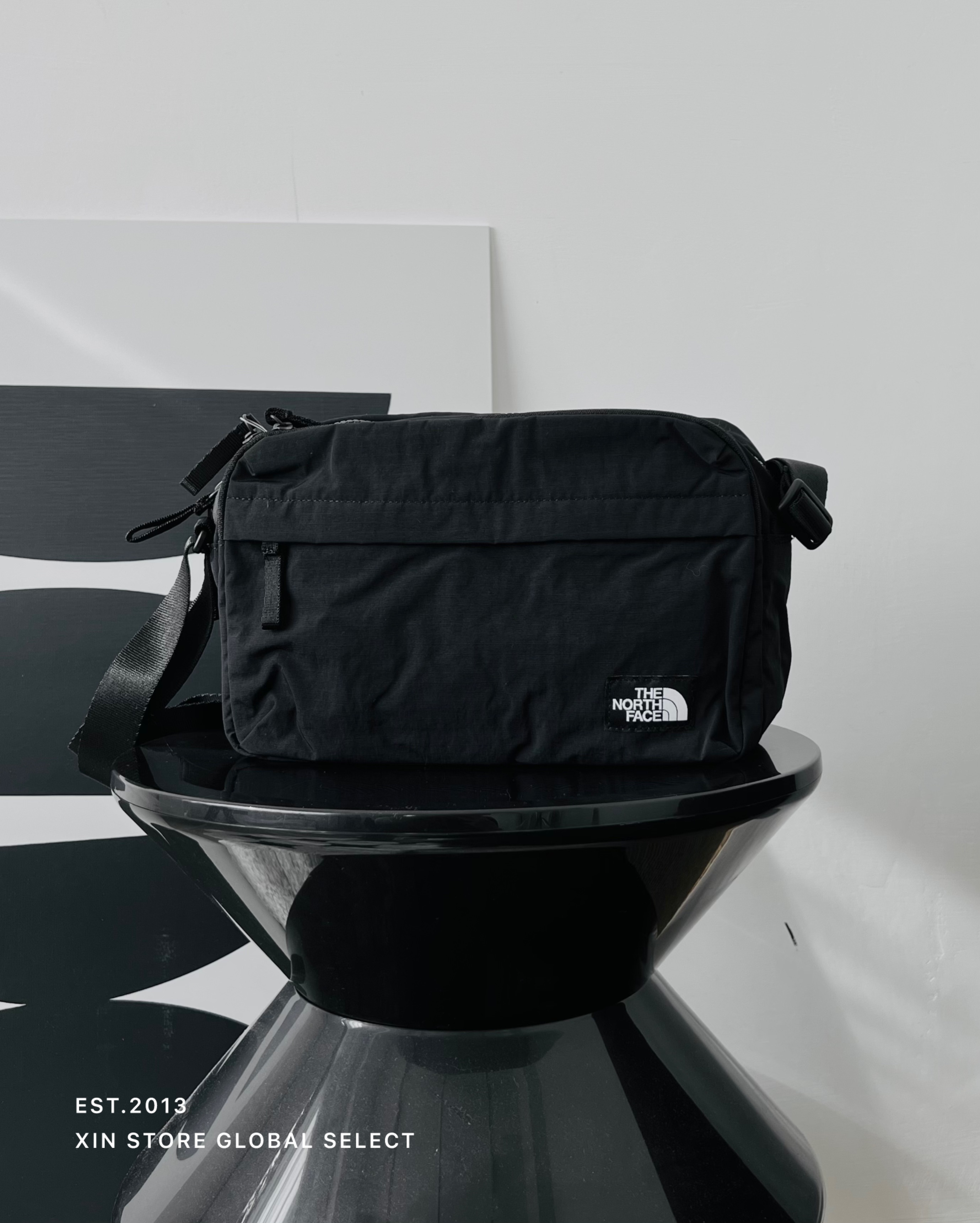 The North Face 北臉 TNF Travel Cross Bag 輕量 耐磨 側背包 黑