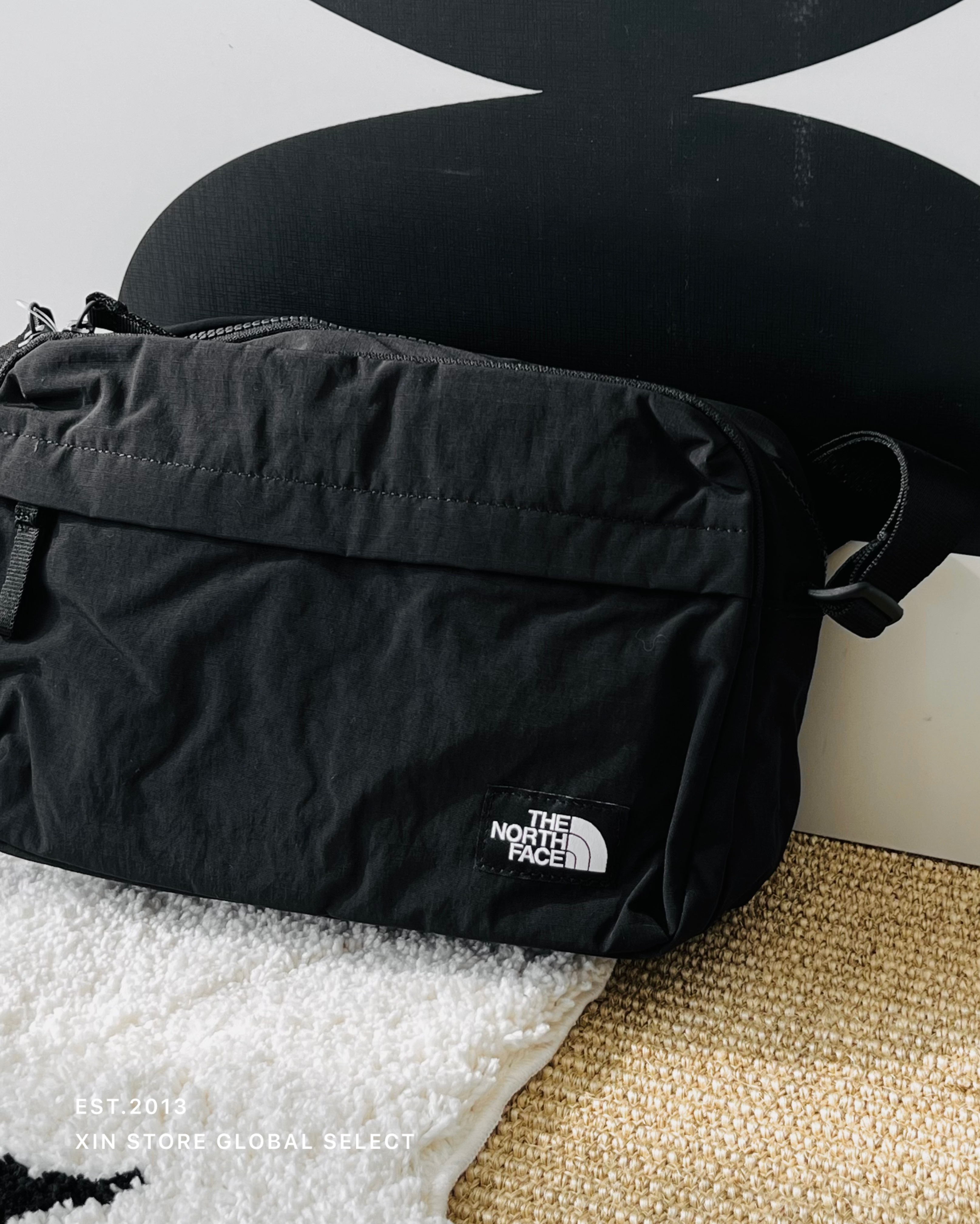 The North Face 北臉 TNF Travel Cross Bag 輕量 耐磨 側背包 黑