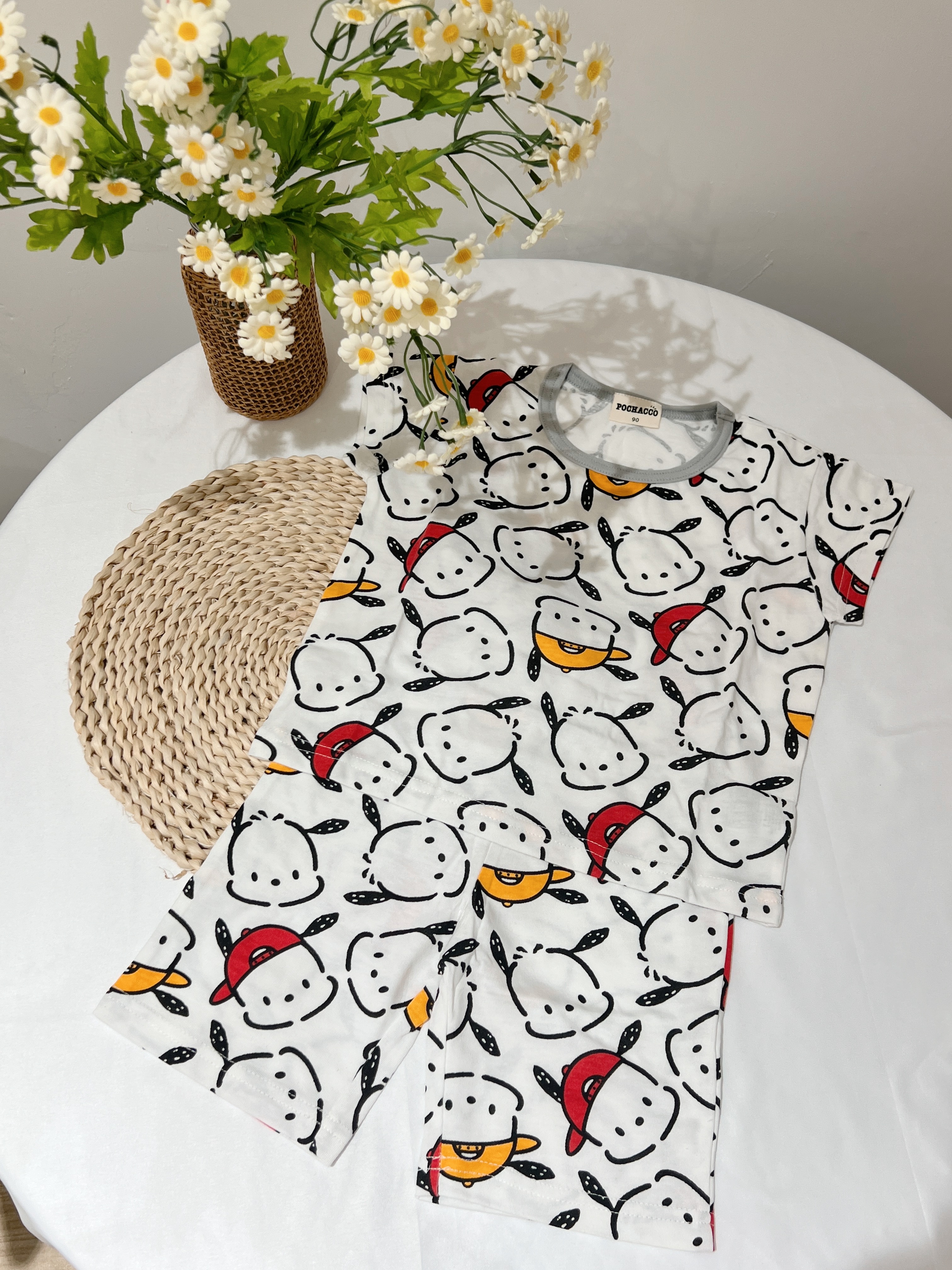 日單 𝐒𝐚𝐧𝐫𝐢𝐨 PC狗滿印休閑套裝