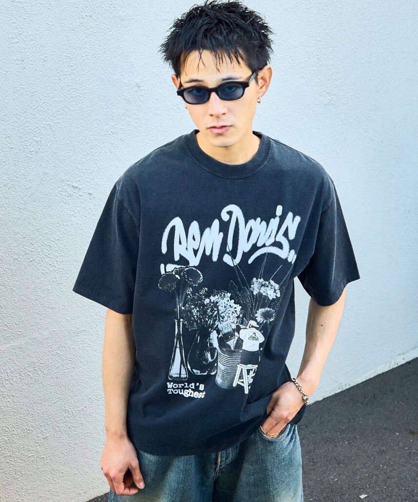 Ben Davis Flower Vase Vntg Tee 水洗花瓶印花短tee 3色