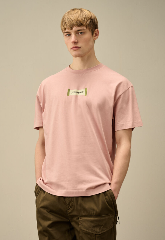C.P. Company  30/1 Jersey Printed Logo T-Shirt   JUN25