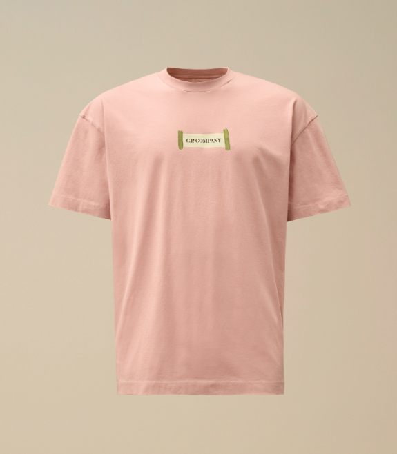 C.P. Company  30/1 Jersey Printed Logo T-Shirt   JUN25