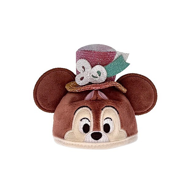 20周年 SouvenEAR 黑鼻 奇奇 Chip 迷你派對帽 造型 鑰匙圈 吊飾 奇奇蒂蒂 Chip 'n Dale -香港迪士尼樂園