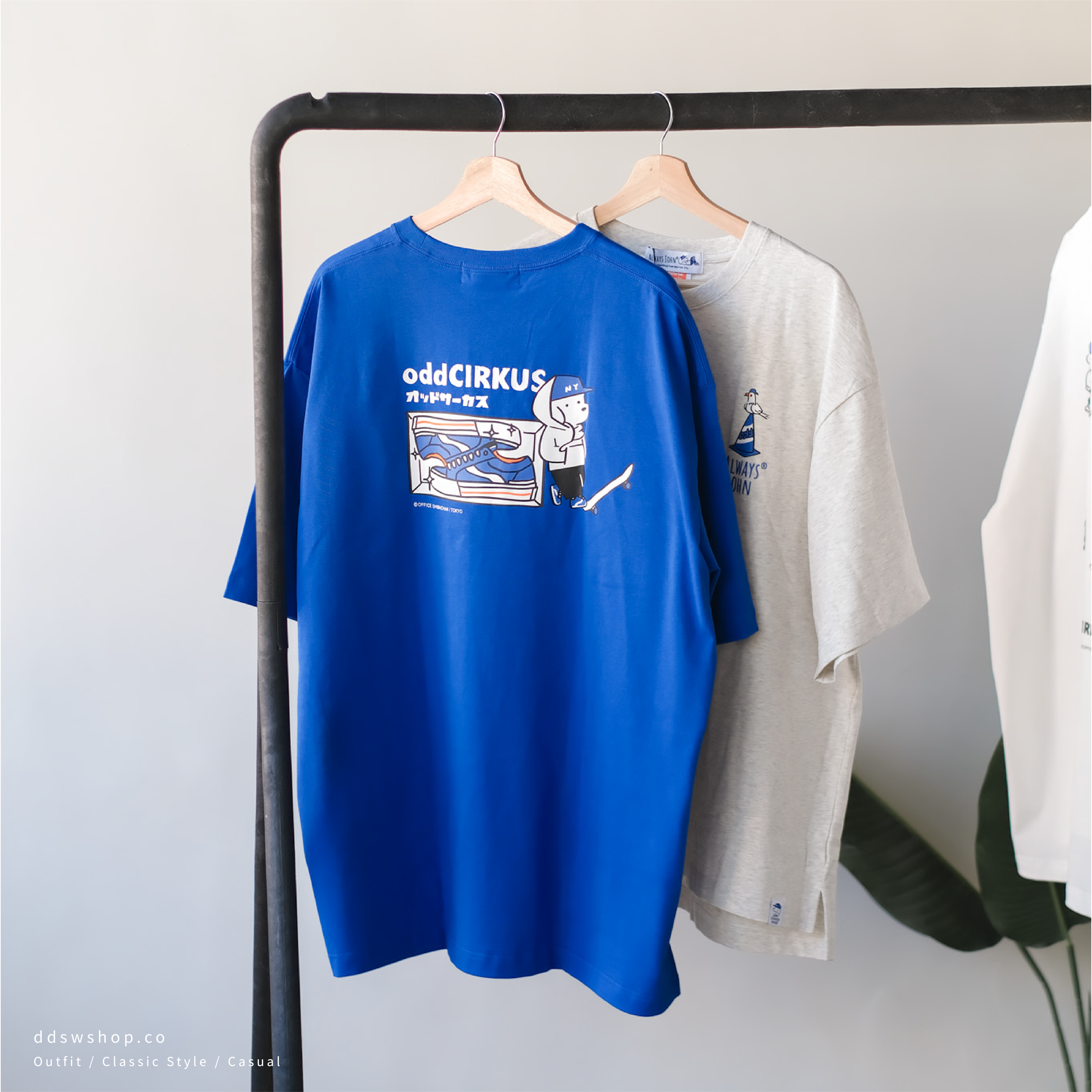 "現貨" odd CIRKUS × ALWAYS JOHN 圖像短Tee 鞋盒款