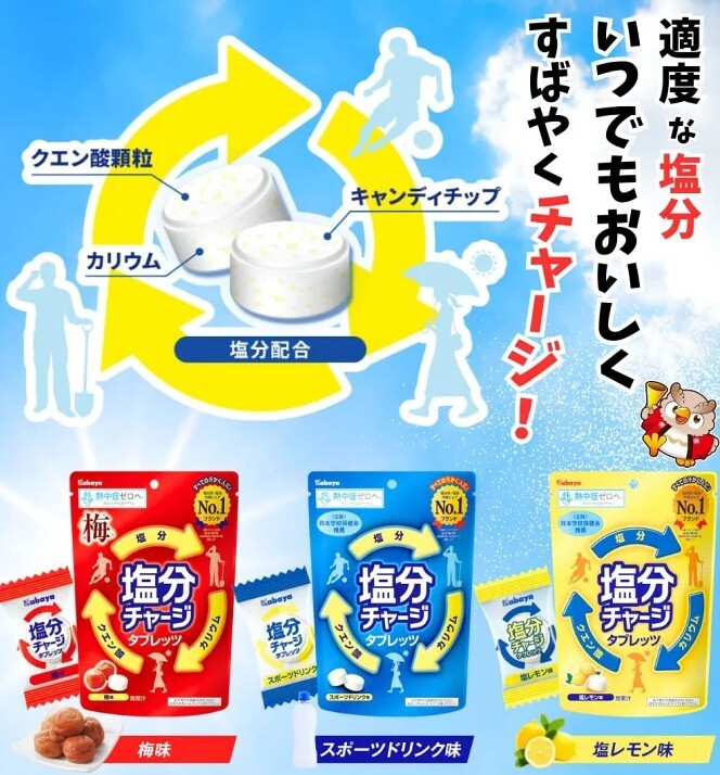 日本 KABAYA 卡巴 鹽糖 81g (運動飲料 原味)