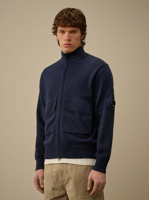 C.P. Company  Cotton blend zipper knit   JUN25